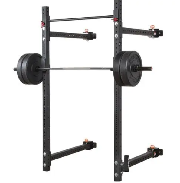 Çok İşlevli Duvara Monte Katlanır Squat Rack Kurulum İçin Yerden Tasarruf Sağlar